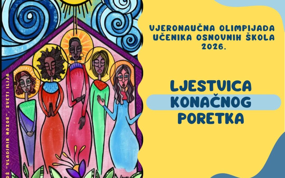 VJERONAUČNA OLIMPIJADA – LJESTVICA KONAČNOG PORETKA