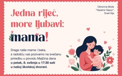 POZIVNICA ZA MAJČIN DAN